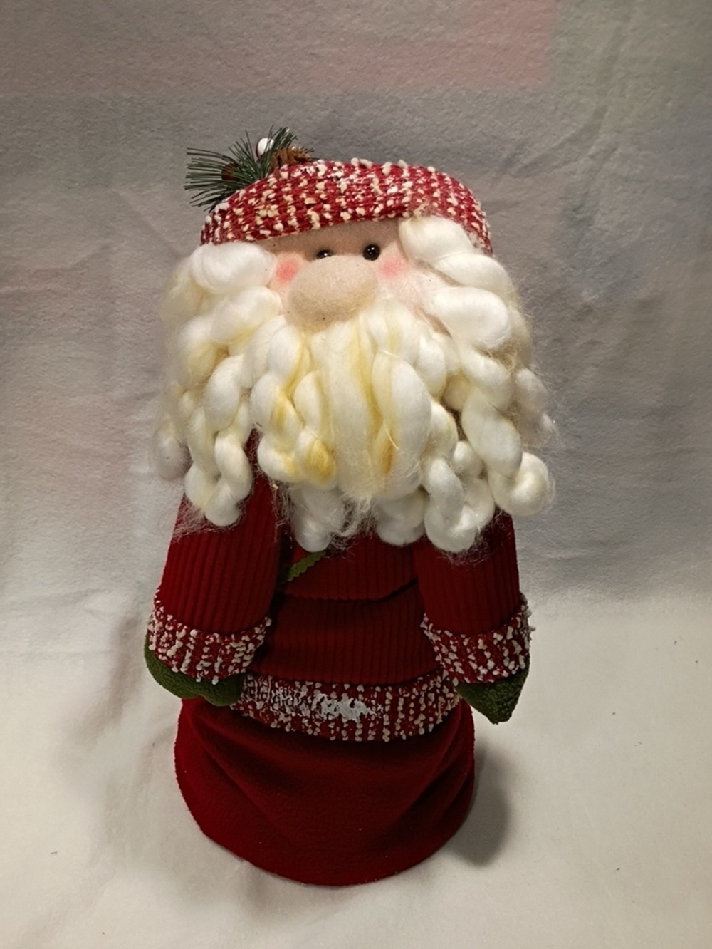 Vintage T.L. Toys plush Santa Claus 1993 Red White